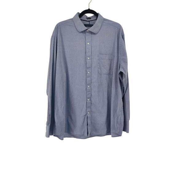 Tommy Hilfiger Blue with dots Regular Fit Button Up Size 2XL - Picture 2 of 11